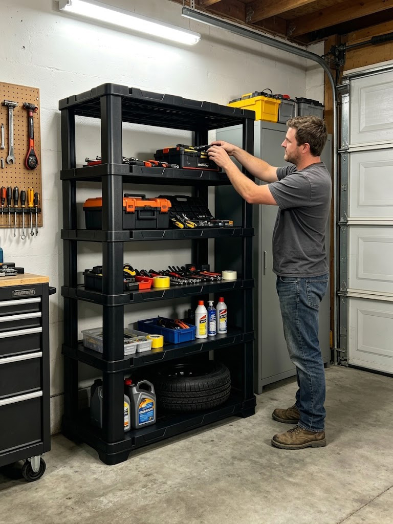 Home Gym Organization - Стеллаж для хранения из пластика на