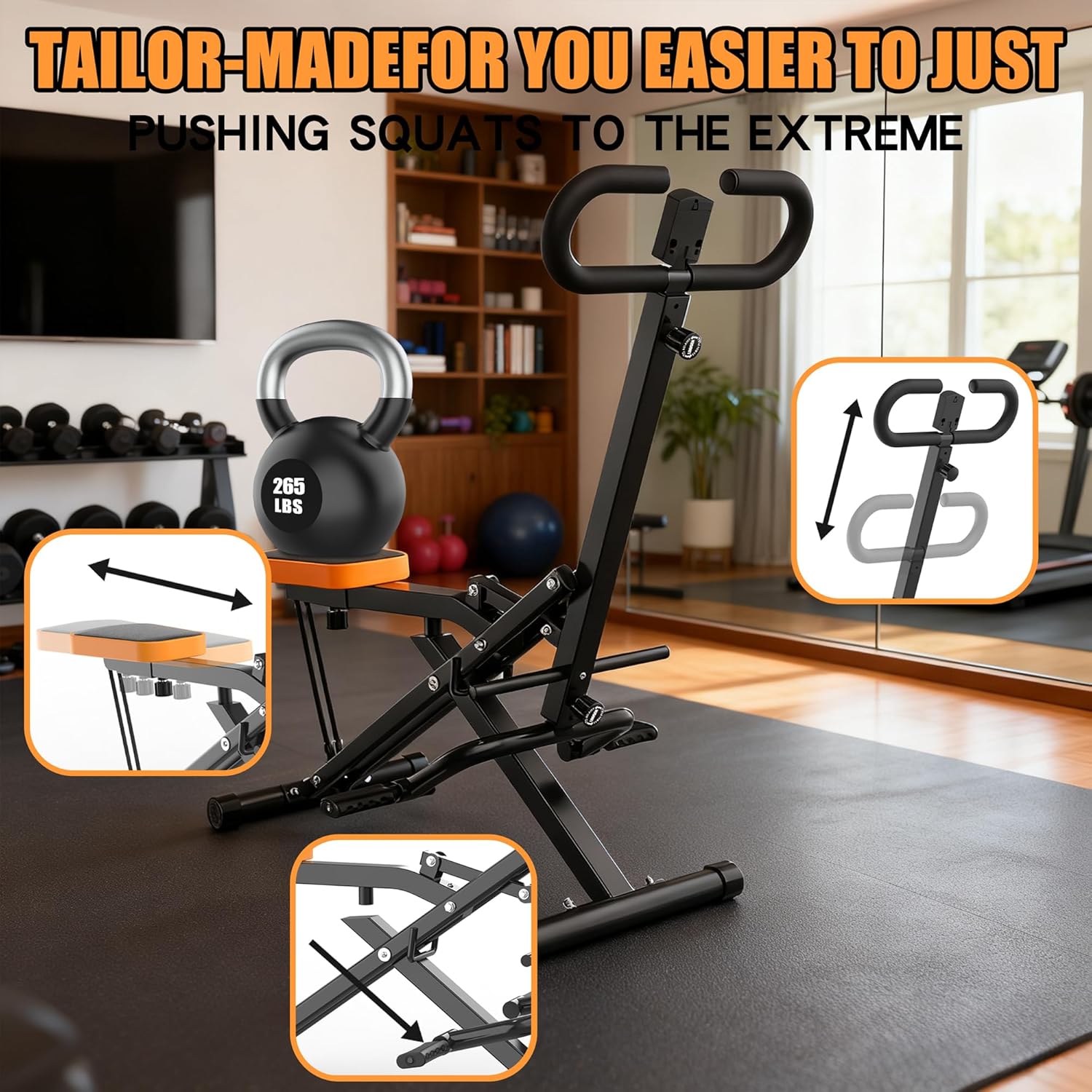 Home Gym Leg Press - Тренажер для приседаний для дома, складной