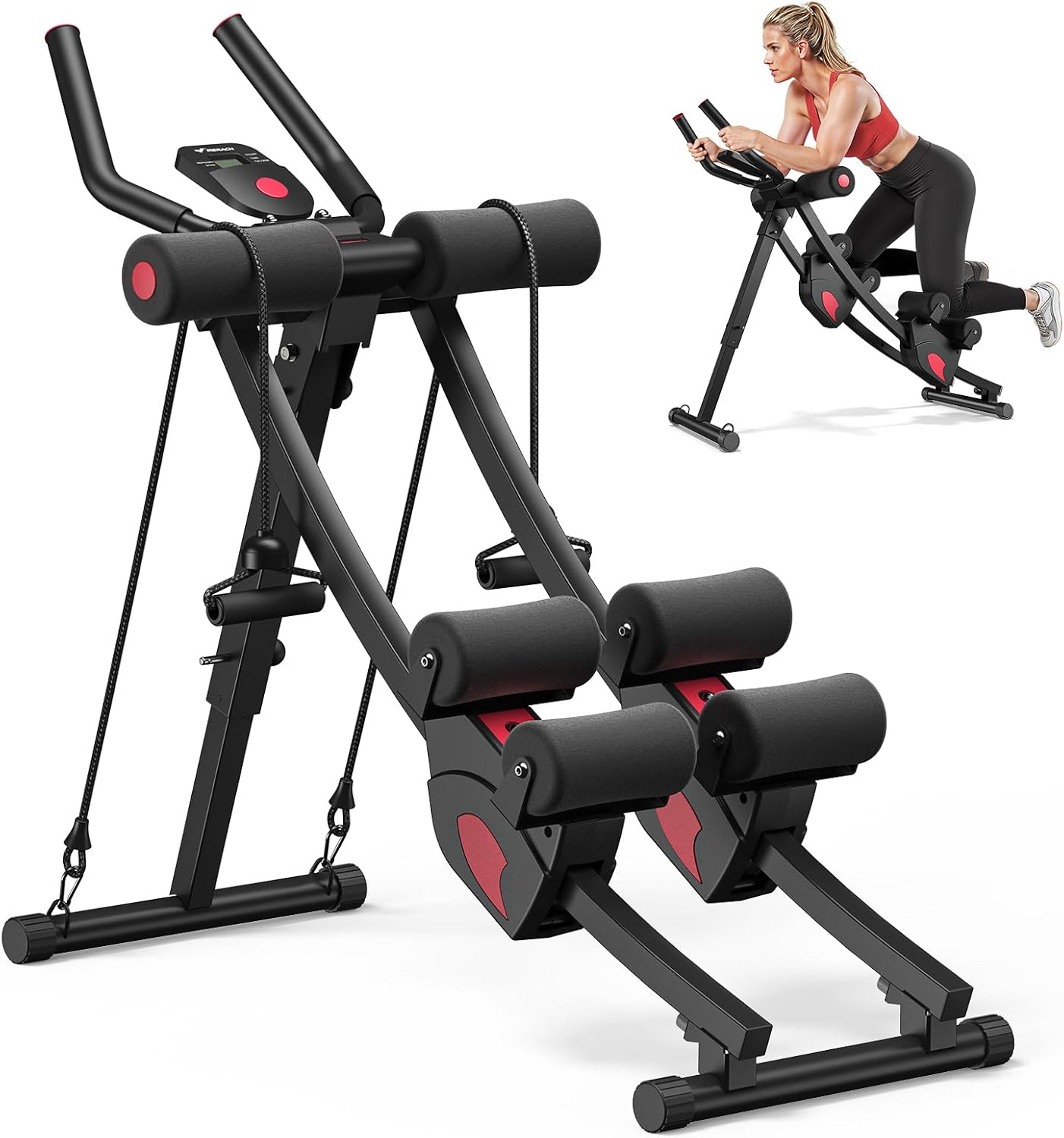 Home Gym Trainer - Домашний тренажер, прочная сталь, черный, регулируемый