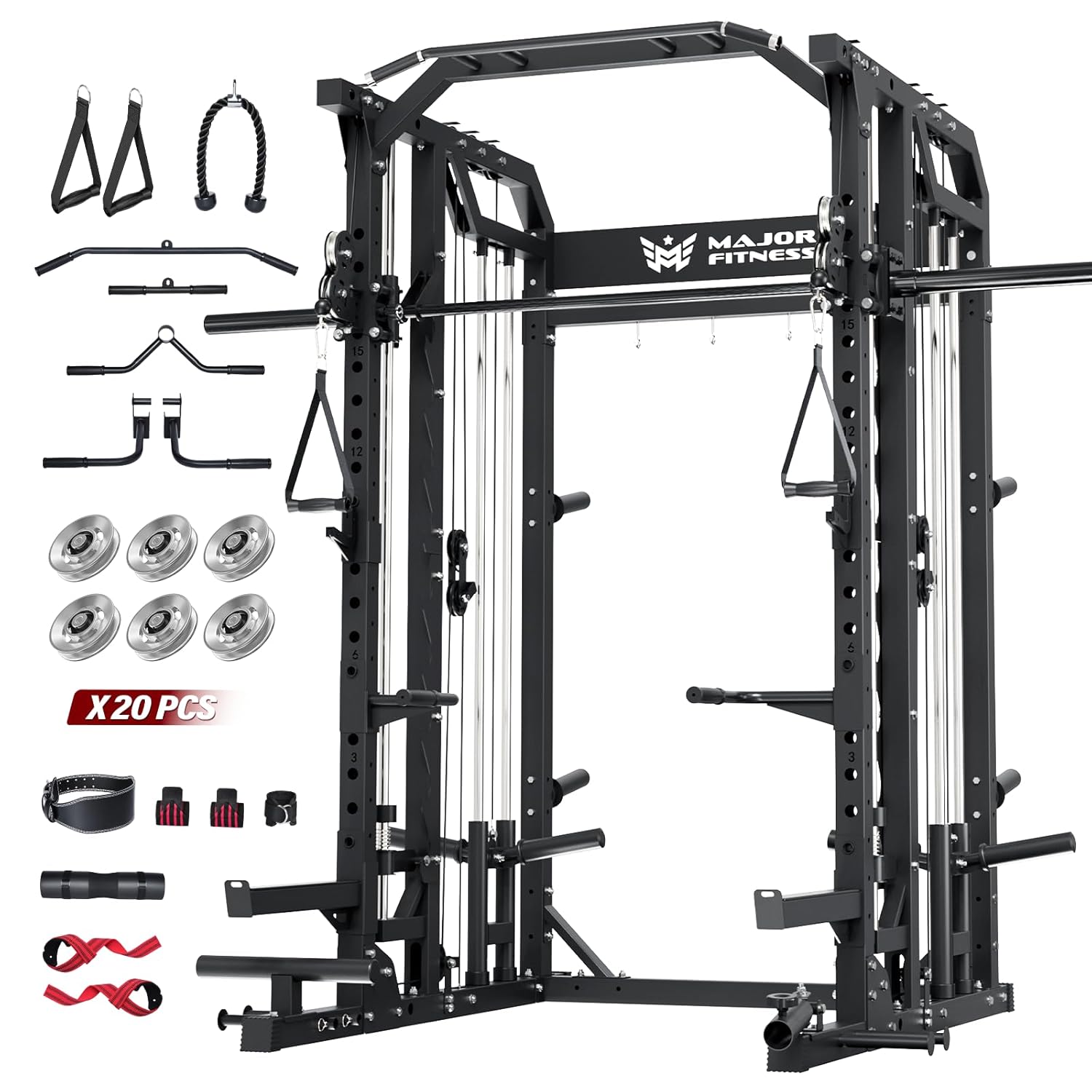 Home Gym Rack With Cables - Тренажер Смита для домашнего спортзала: стойка