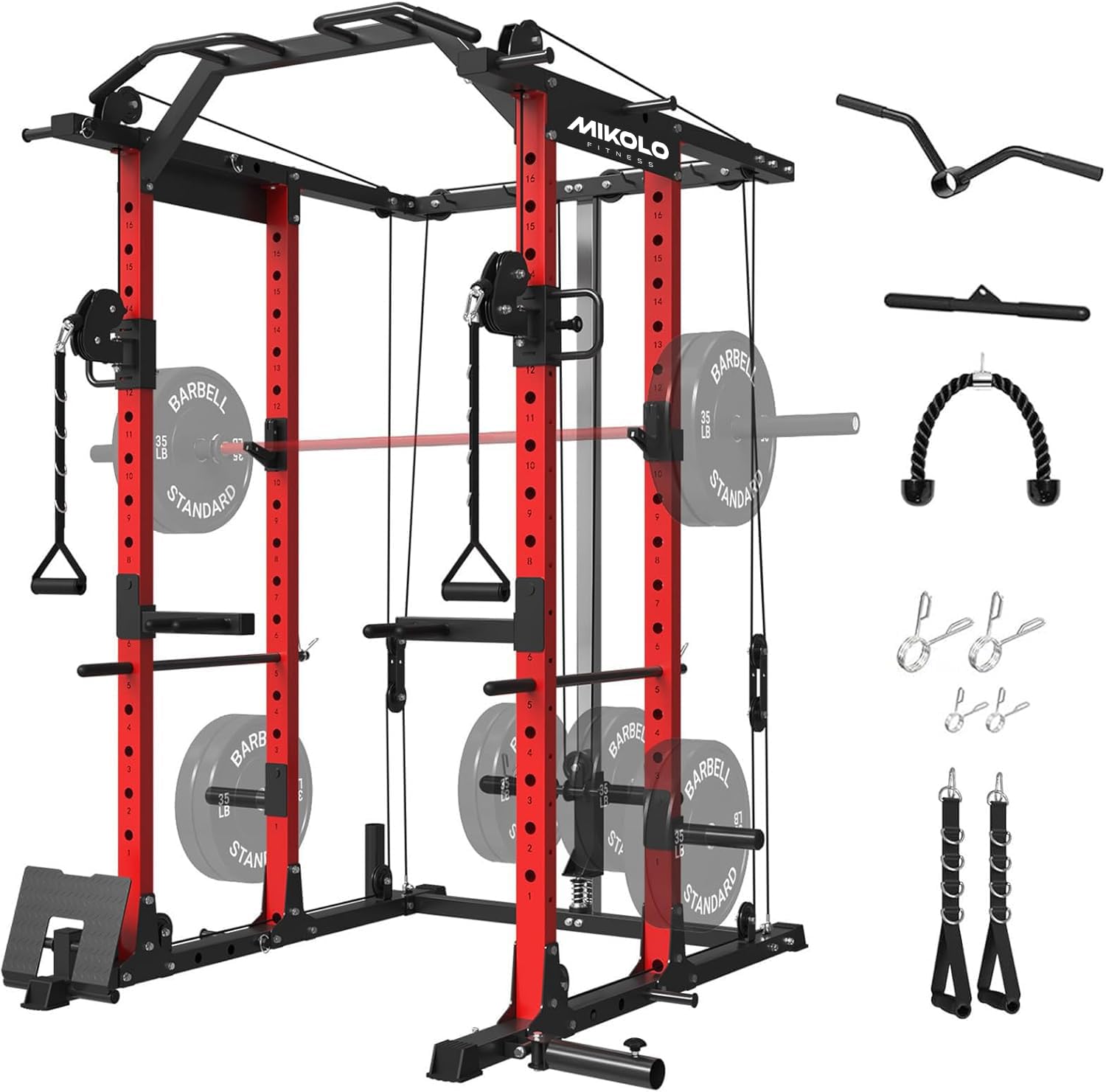 Home Gym Rack With Cables - Тренажерный комплекс с кроссовером и системой