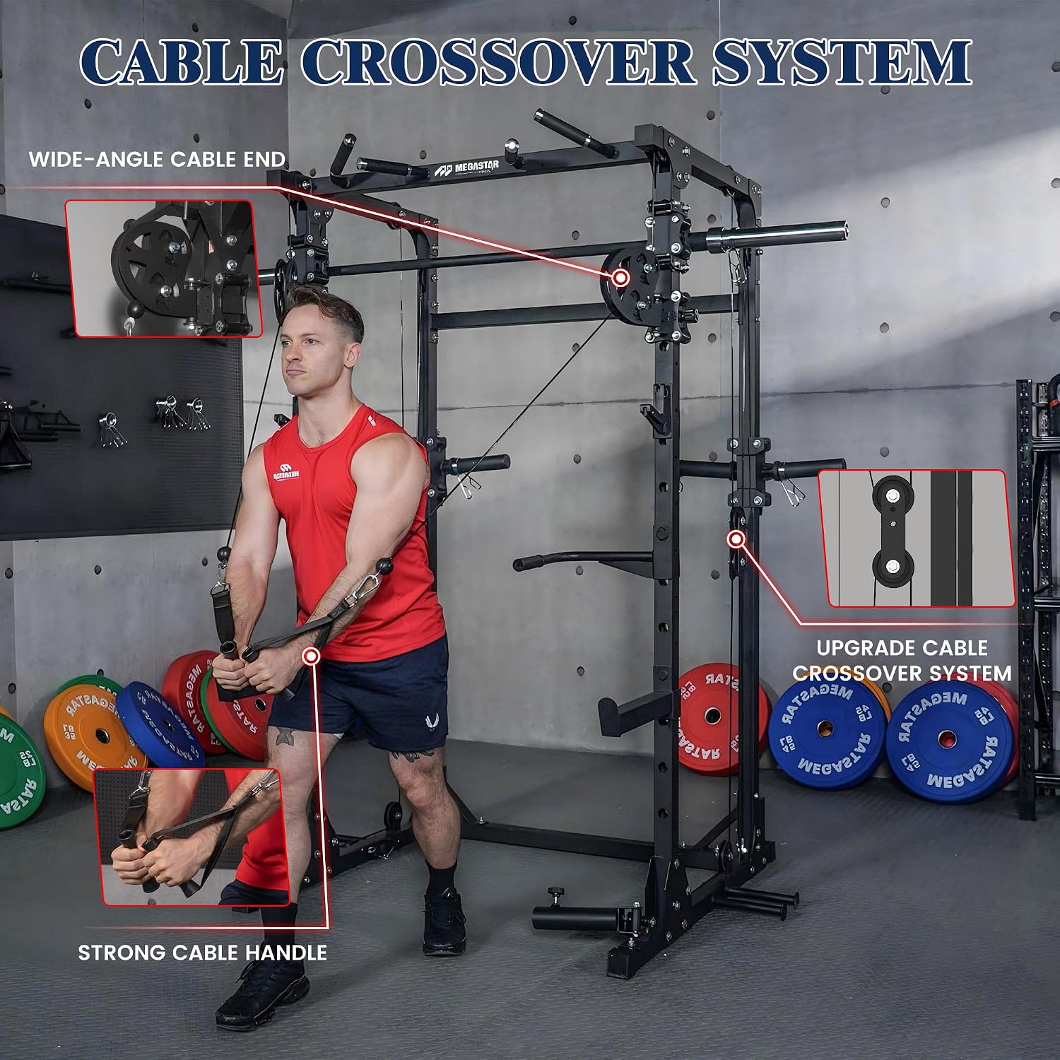 Многофункциональный силовой тр – обзор и цена Home Gym Rack With Cables