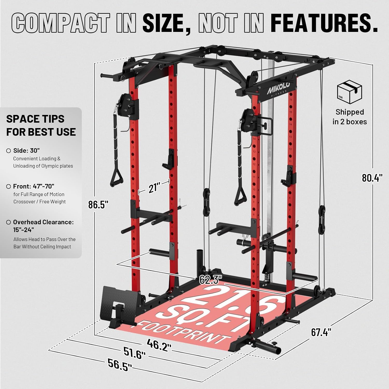 Тренажерный комплекс с кроссов – обзор и цена Home Gym Rack With Cables