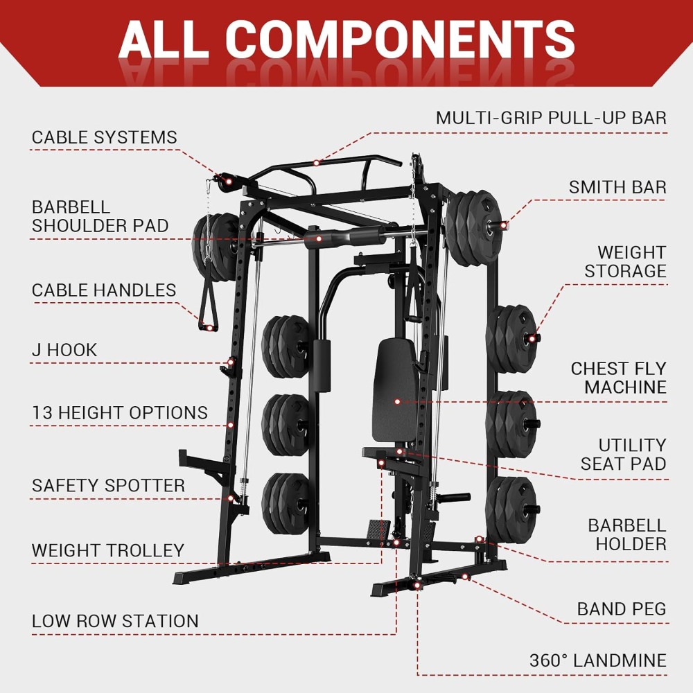 Многофункциональный тренажер S – обзор и цена Home Gym Rack With Cables