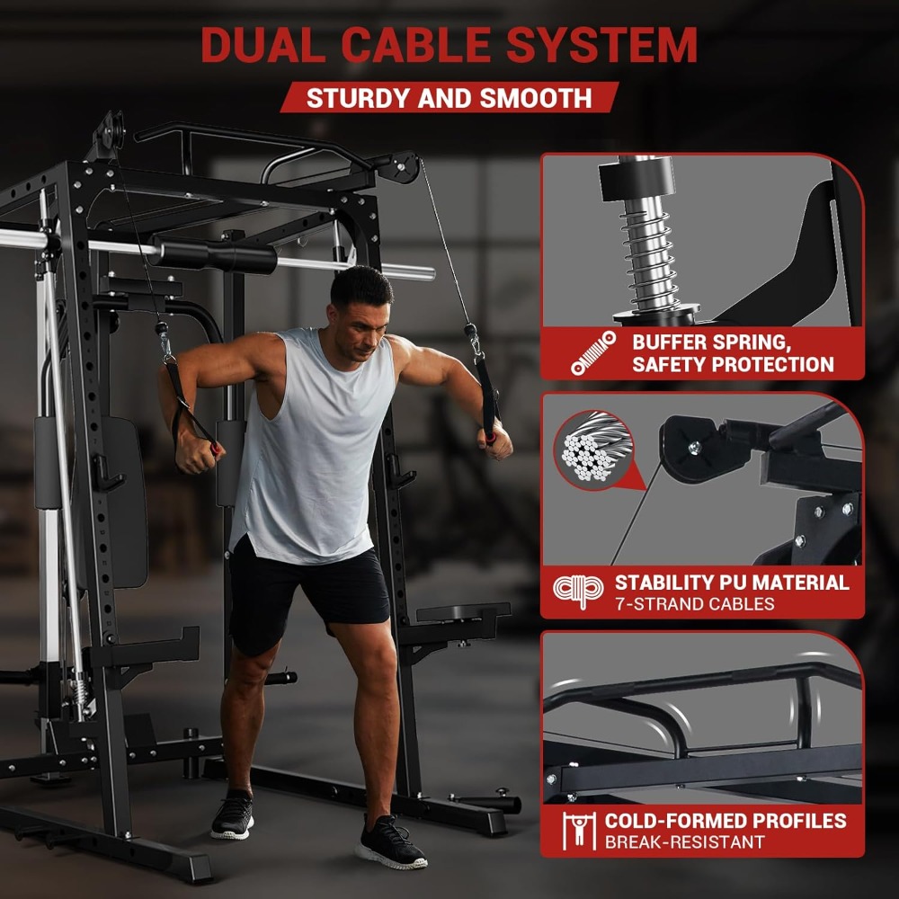 Многофункциональный тренажер S – обзор и цена Home Gym Rack With Cables